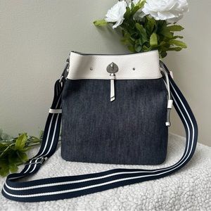 Kate spade large denim bucket bag